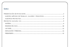 Índice del proyecto de Sahara 3.0