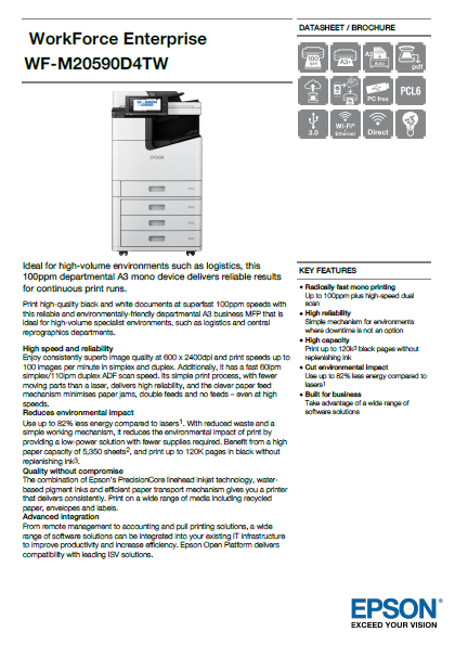 Impresora WorkForce-Enterprise-WF-M20590D4TW