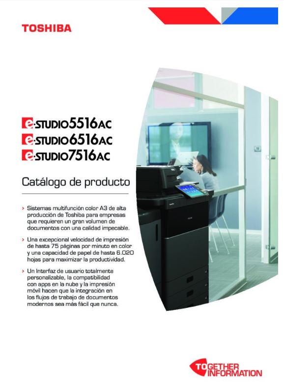 Catalogo e-STUDIO7516AC Series